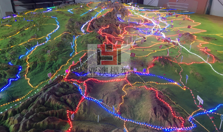 張掖丹霞地質(zhì)博物館---地形地貌沙盤、大型地貌(圖1)